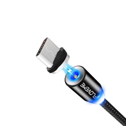 Magnetický napájecí kabel FLOVEME - Micro USB, Lightning, USB type C