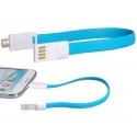 USB - mikro USB Datový kabel - krátký, modrý