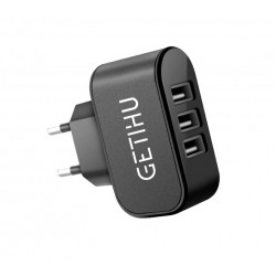 Cestovní nabíječka GETIHU se třemi USB vstupy